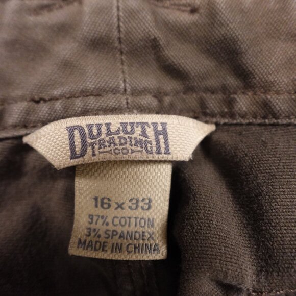 Duluth Trading DuluthFlex Fire Hose Cargo Pants Women’s 16x33 Brown Workwear - Picture 3 of 12